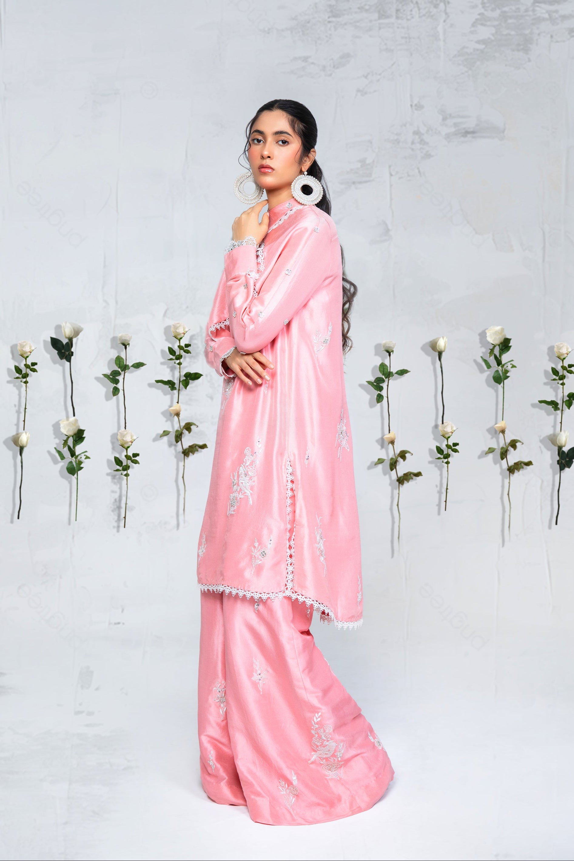 Pink silk elegance