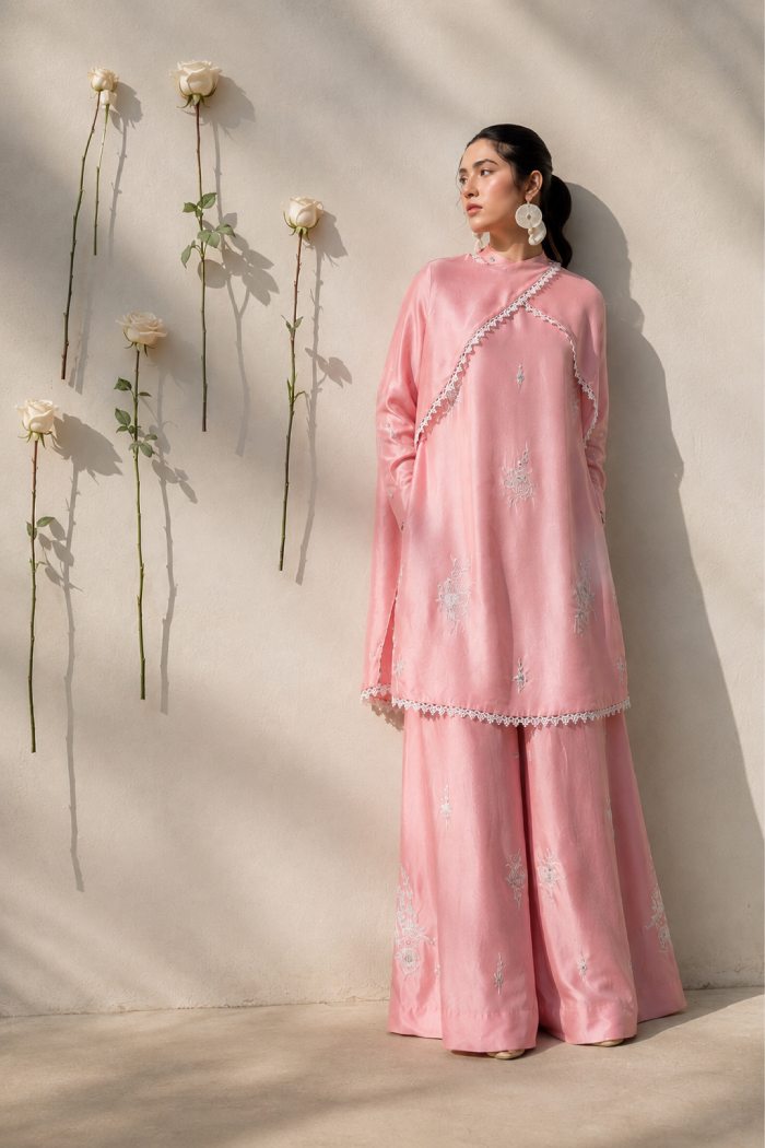 Pink silk elegance