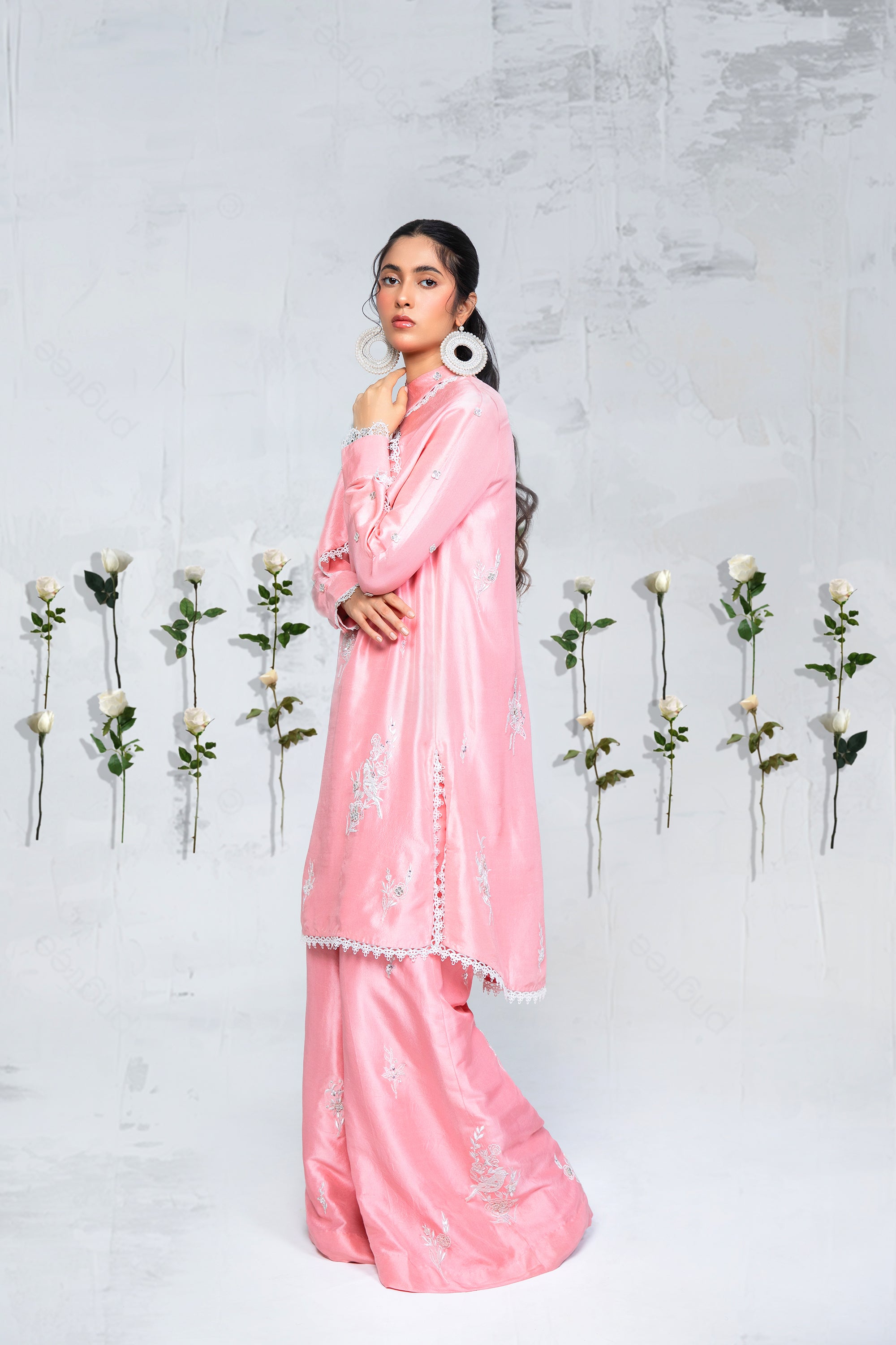 Pink silk elegance