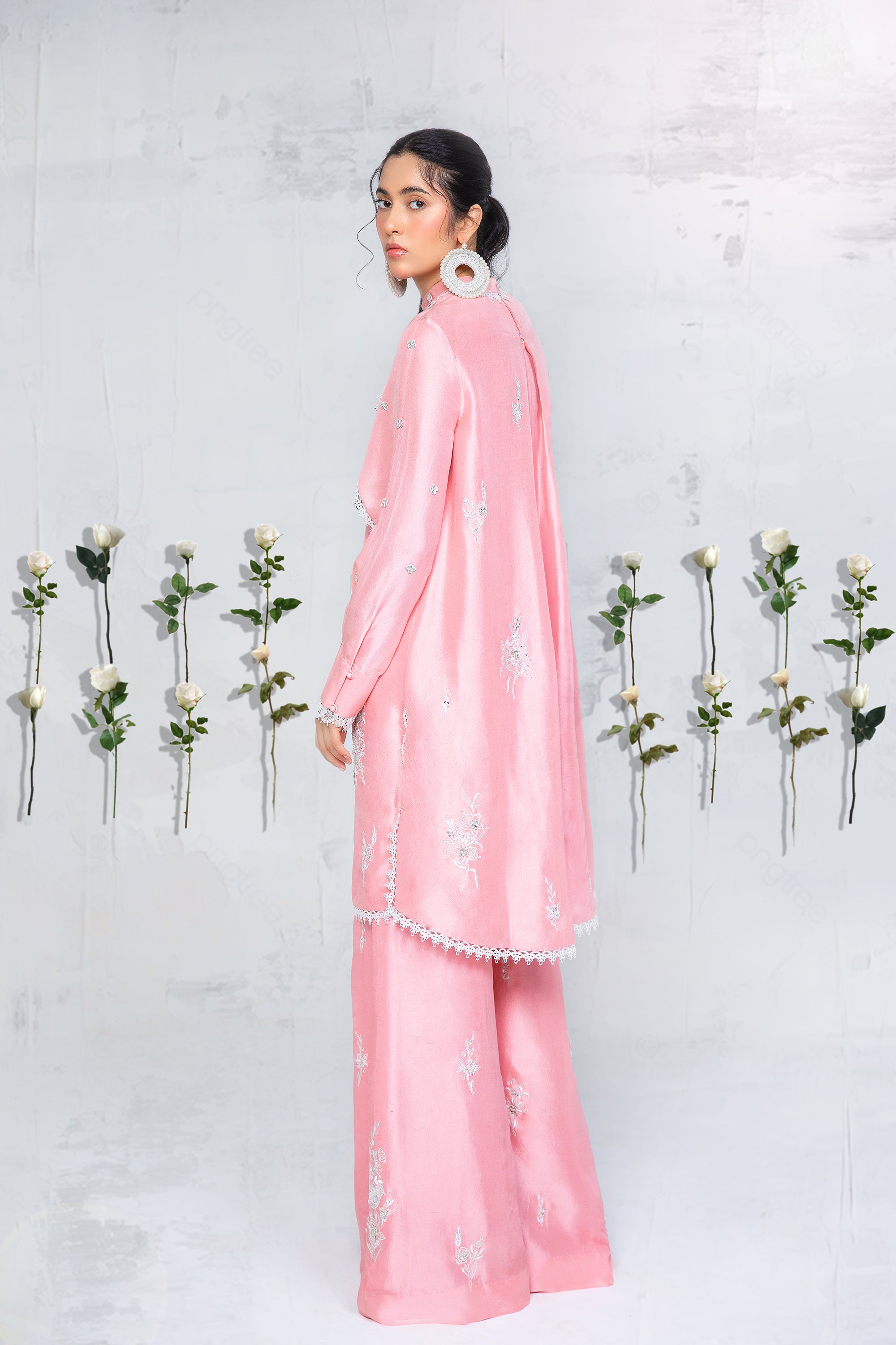 Pink silk elegance