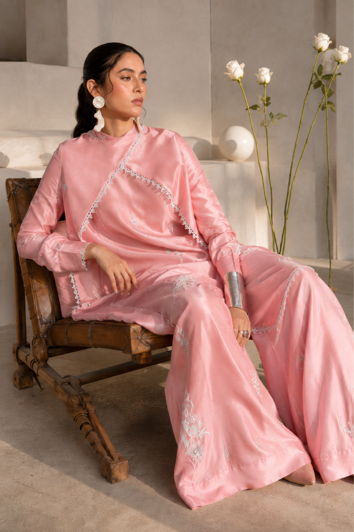 Pink silk elegance
